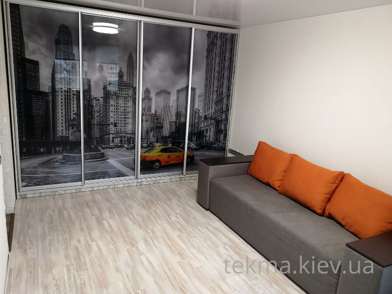 шкаф купе с фотопечатью